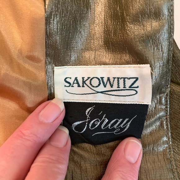 Vintage Sakowitz Joray lightweight jacket with belt size small pre owned - Picture 10 of 11